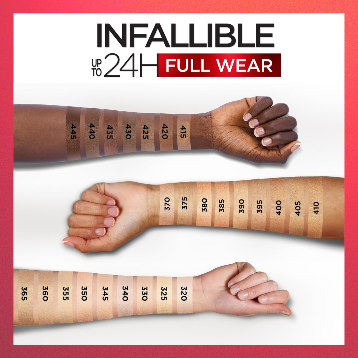 L'Oreal Paris Full Wear Concealer Biscuit shade range