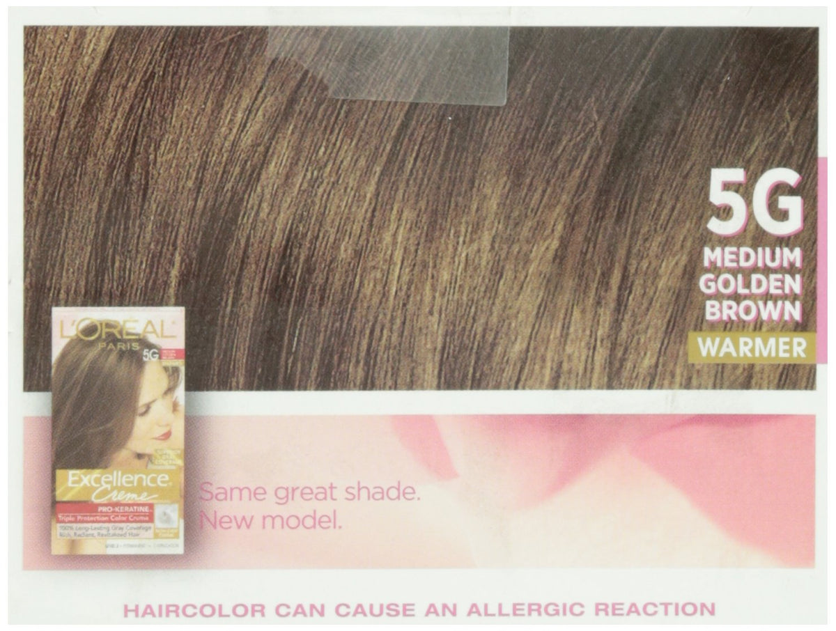 L'Oreal Paris Hair Colour #5G Medium Gold Brown after-colour conditioner