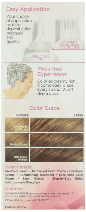 L'Oreal Paris Hair Colour #5G Medium Gold Brown developer crème