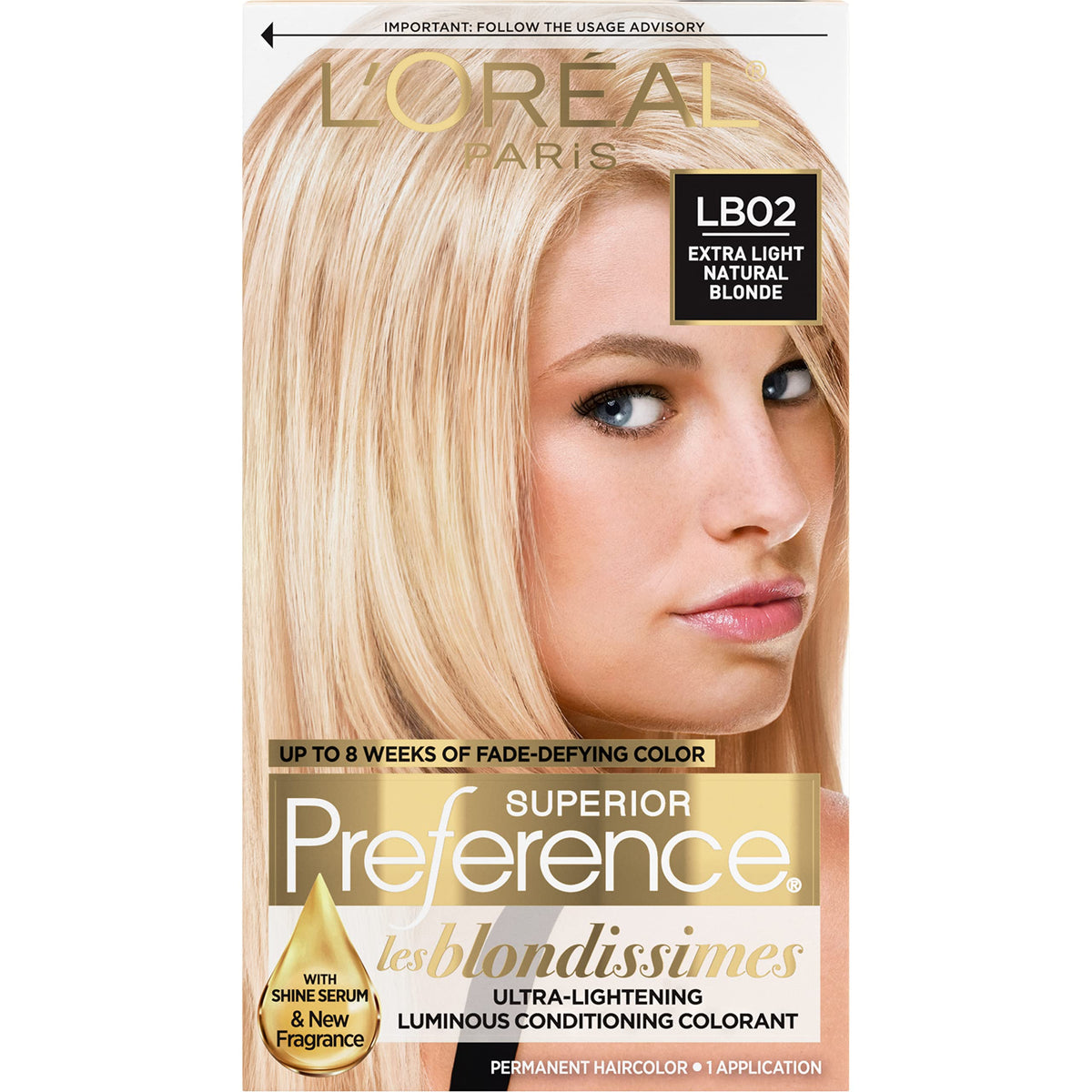 L'Oreal Paris Hair Colour Extra Light Natural Blonde front view