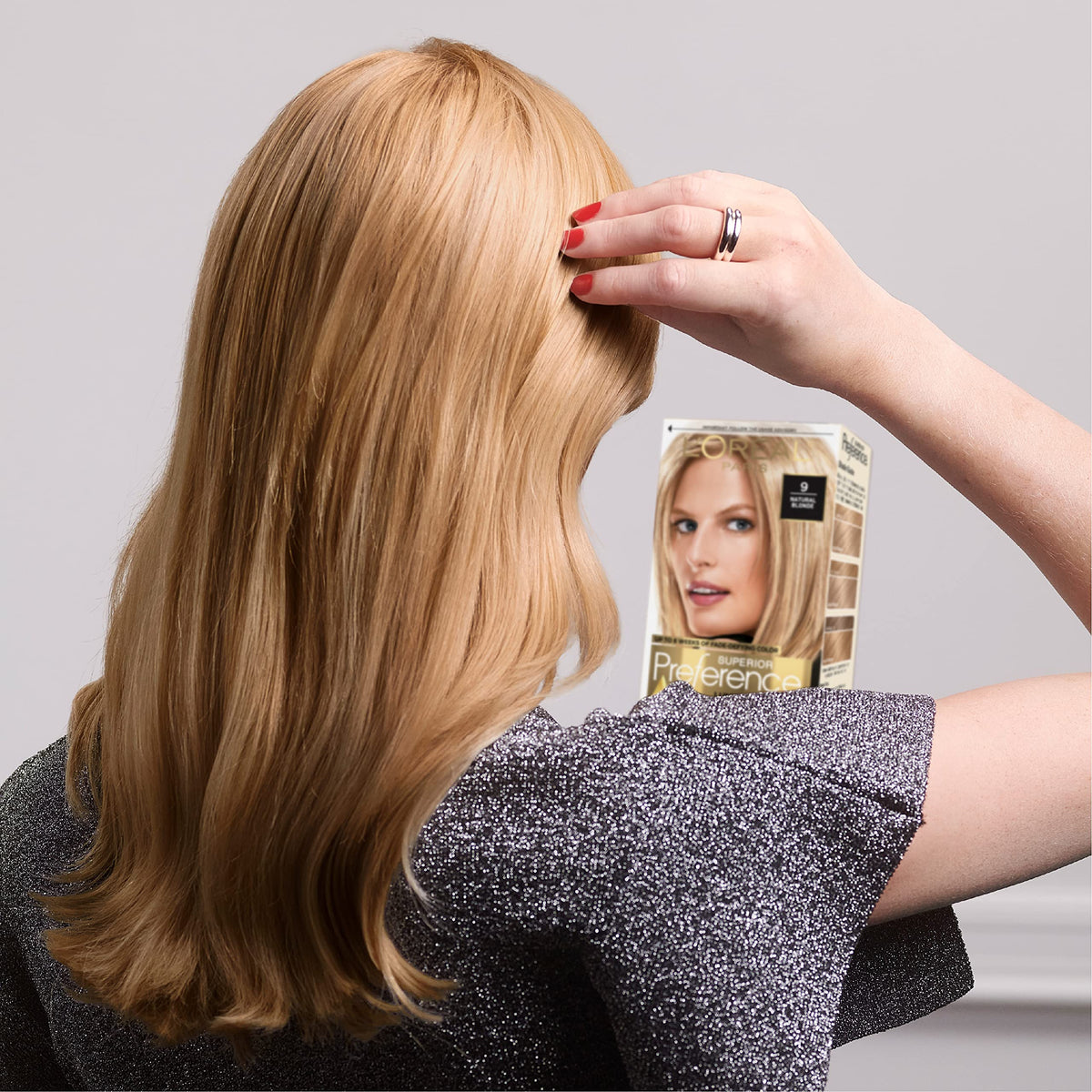 L'Oreal Paris Hair Colour Extra Light Natural Blonde on hair