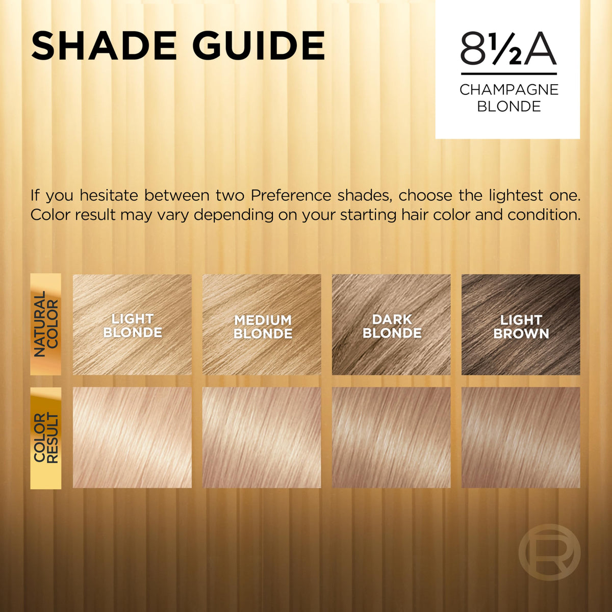 L'Oreal Paris hair colour instruction leaflet