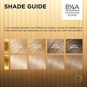 L'Oreal Paris hair colour instruction leaflet
