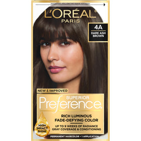 L'Oreal Paris Hair Colour Kit Dark Ash Brown 4A front view
