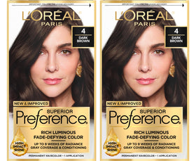 L'Oreal Paris Hair Colour Kit Dark Brown 4 front view