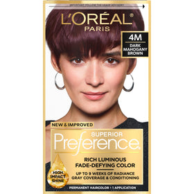 L'Oreal Paris Hair Colour Kit Dark Mahogany Brown 4M front view