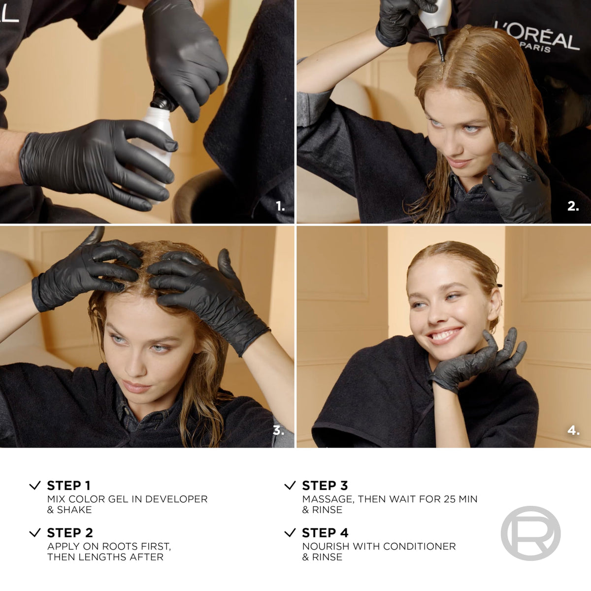 L'Oreal Paris Hair Colour Kit packaging side view
