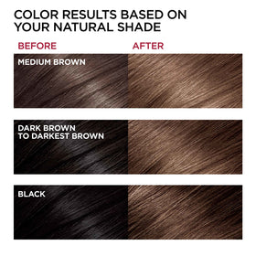 L'Oreal Paris hair dye application process