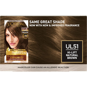 L'Oreal Paris hair dye packaging showing ingredients
