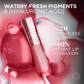 L'Oreal Paris Hyaluron Tint Lip Stain Serum packaging display