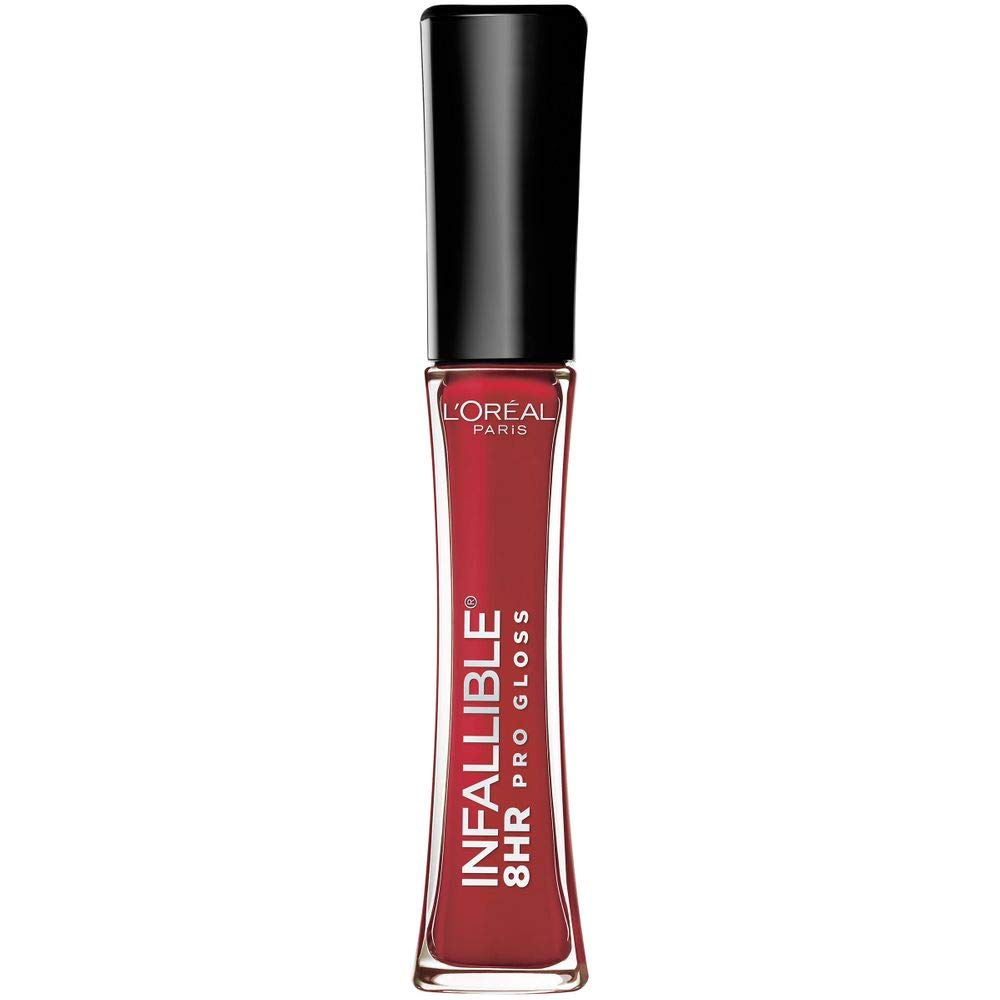 L'Oreal Paris Infallible 8 Hour Lip Gloss Rebel Red front view