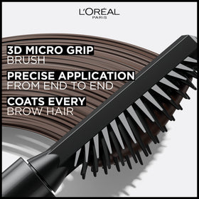 L'Oreal Paris Infallible Brow Mascara 6.0 Light Brunette application on brows