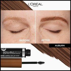 L'Oreal Paris Infallible Brow Mascara 6R Auburn side view