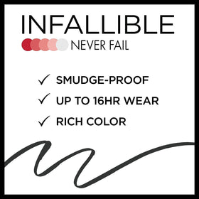 L'Oreal Paris Infallible Eyeliner black pencil with smudger