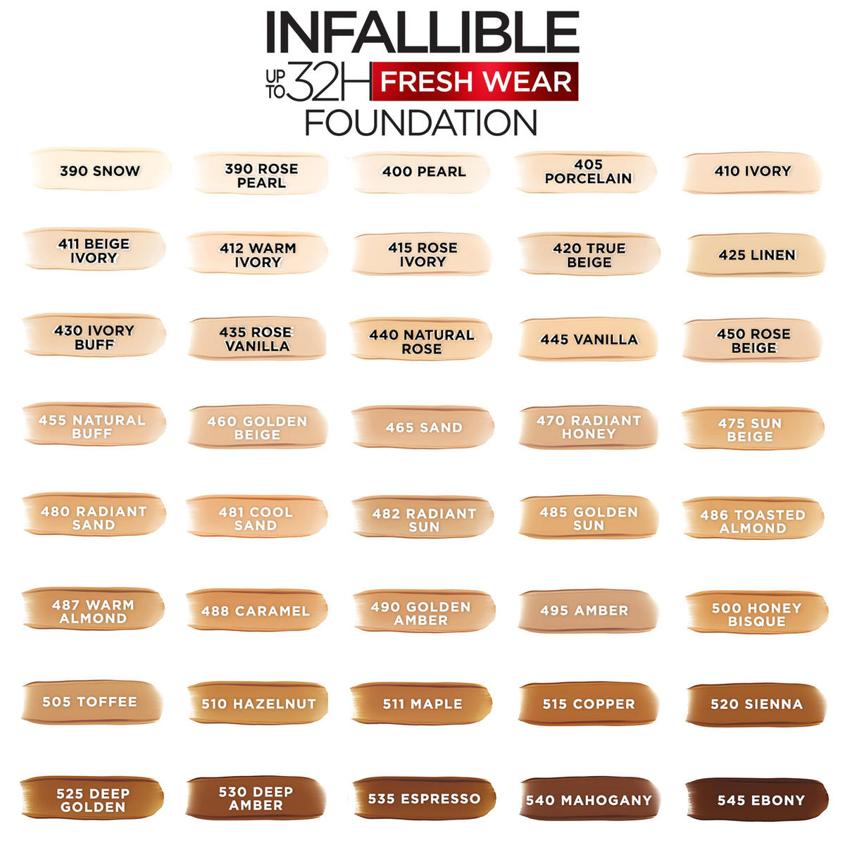 L'Oreal Paris Infallible Foundation 520 Sienna packaging