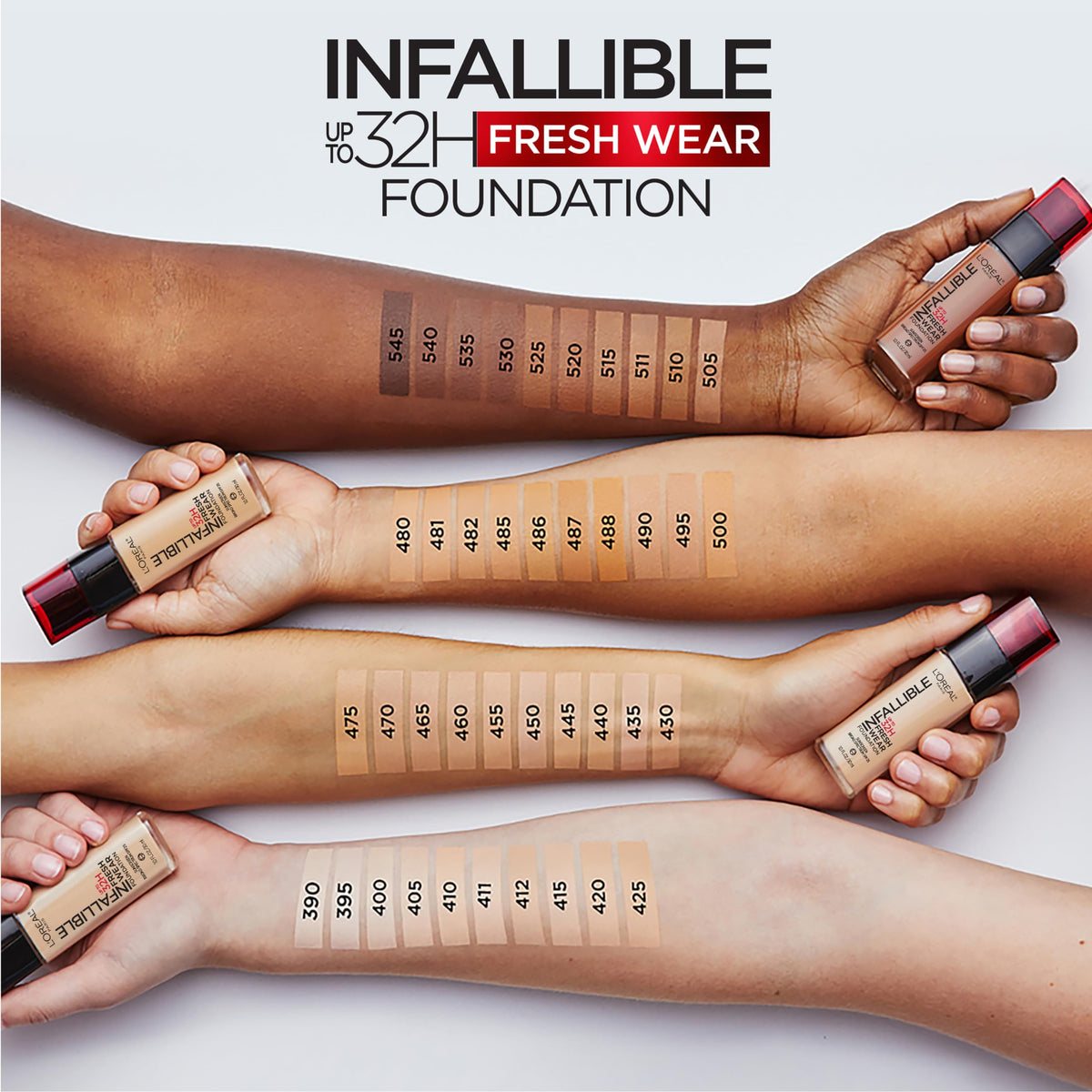 L'Oreal Paris Infallible Foundation 530 Deep Amber packaging details