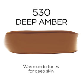 L'Oreal Paris Infallible Foundation 530 Deep Amber with makeup tools