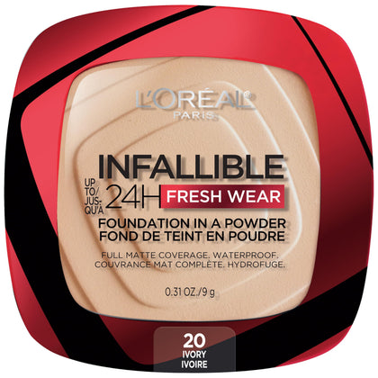 L'Oreal Paris Infallible Fresh Wear Powder Foundation Ivory front view