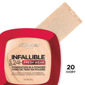 L'Oreal Paris Infallible Fresh Wear Powder Foundation Ivory with other L'Oreal products