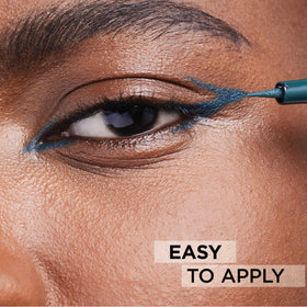 L'Oreal Paris Infallible Grip Eyeliner Green felt tip close-up