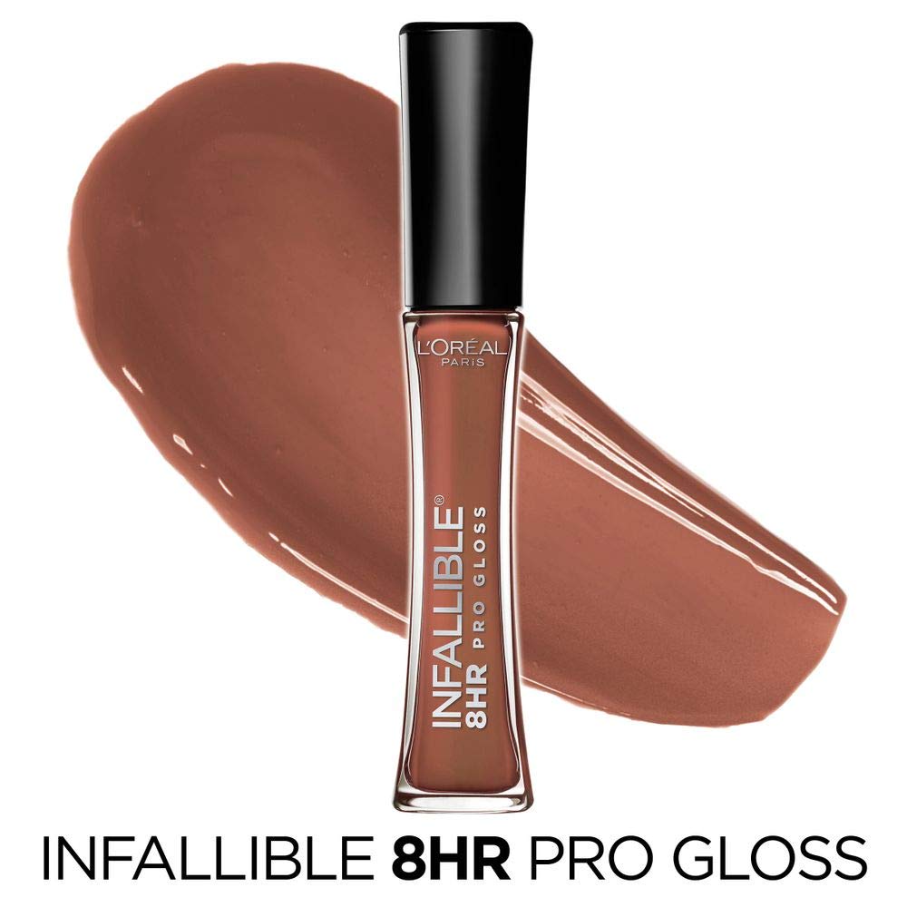 L'Oreal Paris Infallible Lip Gloss Barely Nude with applicator