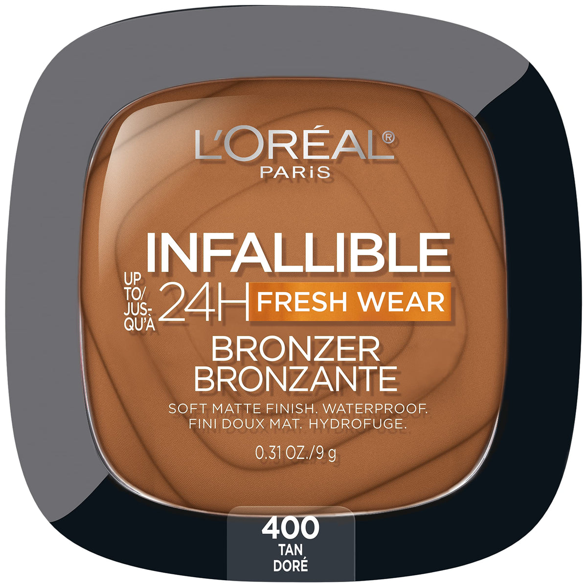 L'Oreal Paris Infallible Longwear Bronzer front view in packaging