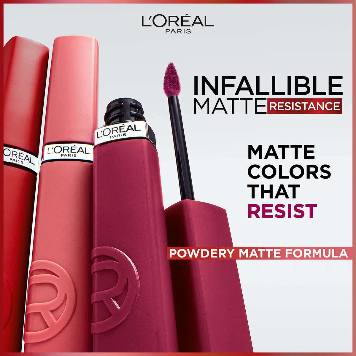 L'Oreal Paris Infallible Matte Liquid Lipstick packaging side view