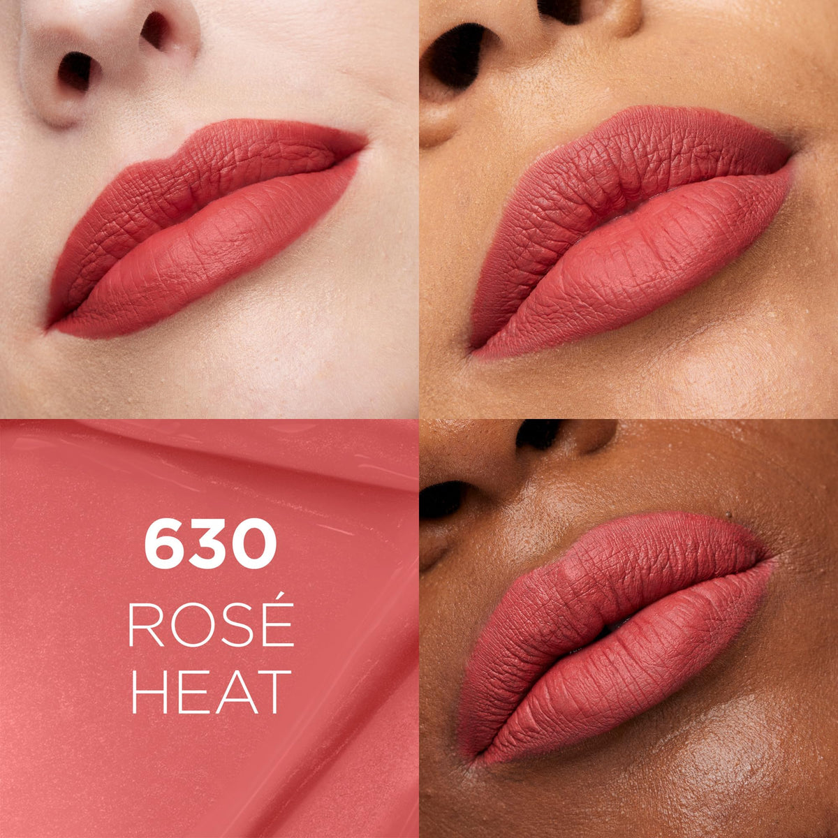 L'Oreal Paris Infallible Matte Liquid Lipstick Rose Heat 630 with precise applicator