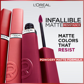 L'Oreal Paris Infallible Matte Resistance Liquid Lipstick applicator close-up
