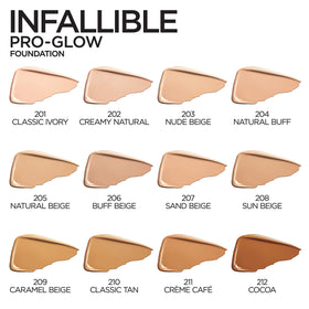 L'Oreal Paris Infallible Pro Glow Foundation Cocoa side view