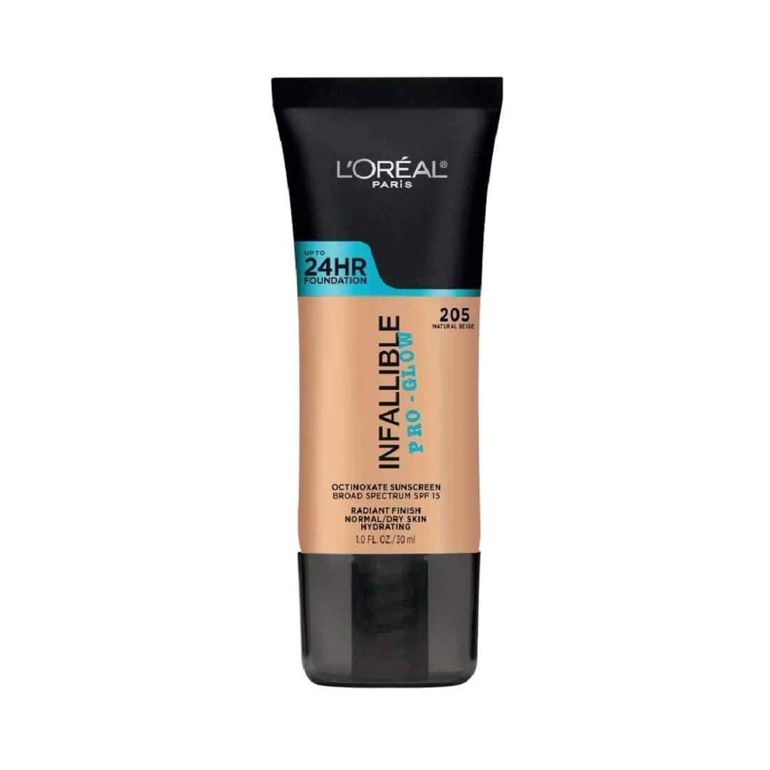 L'Oreal Paris Infallible Pro Glow Foundation Natural Beige front view