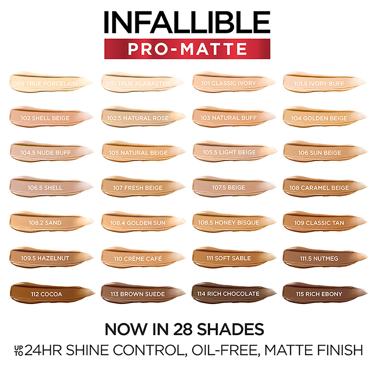 L'Oreal Paris Infallible Pro-Matte Foundation Rich Chocolate application with brush