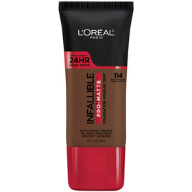 L'Oreal Paris Infallible Pro-Matte Foundation Rich Chocolate front view
