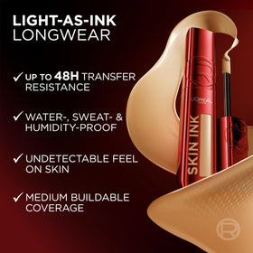 L'Oreal Paris Infallible Skin Ink 2-in-1 Foundation Concealer swatch on skin
