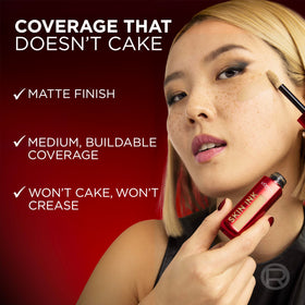 L'Oreal Paris Infallible Skin Ink 2-in-1 Foundation Concealer with makeup brushes