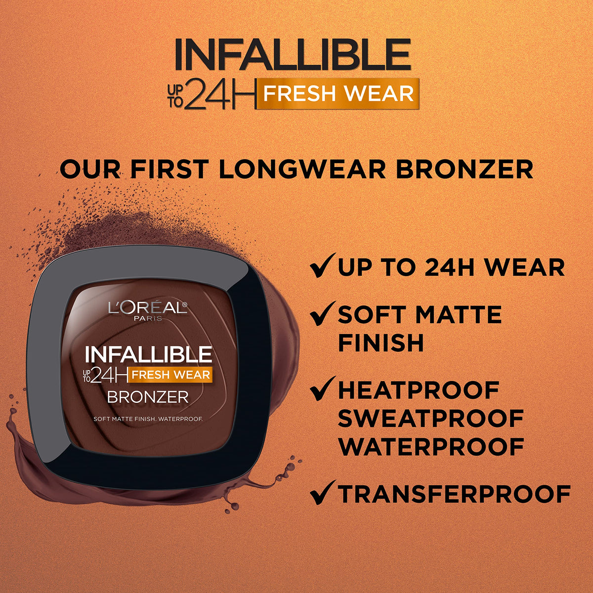 L'Oreal Paris Infallible Soft Matte Bronzer packaging