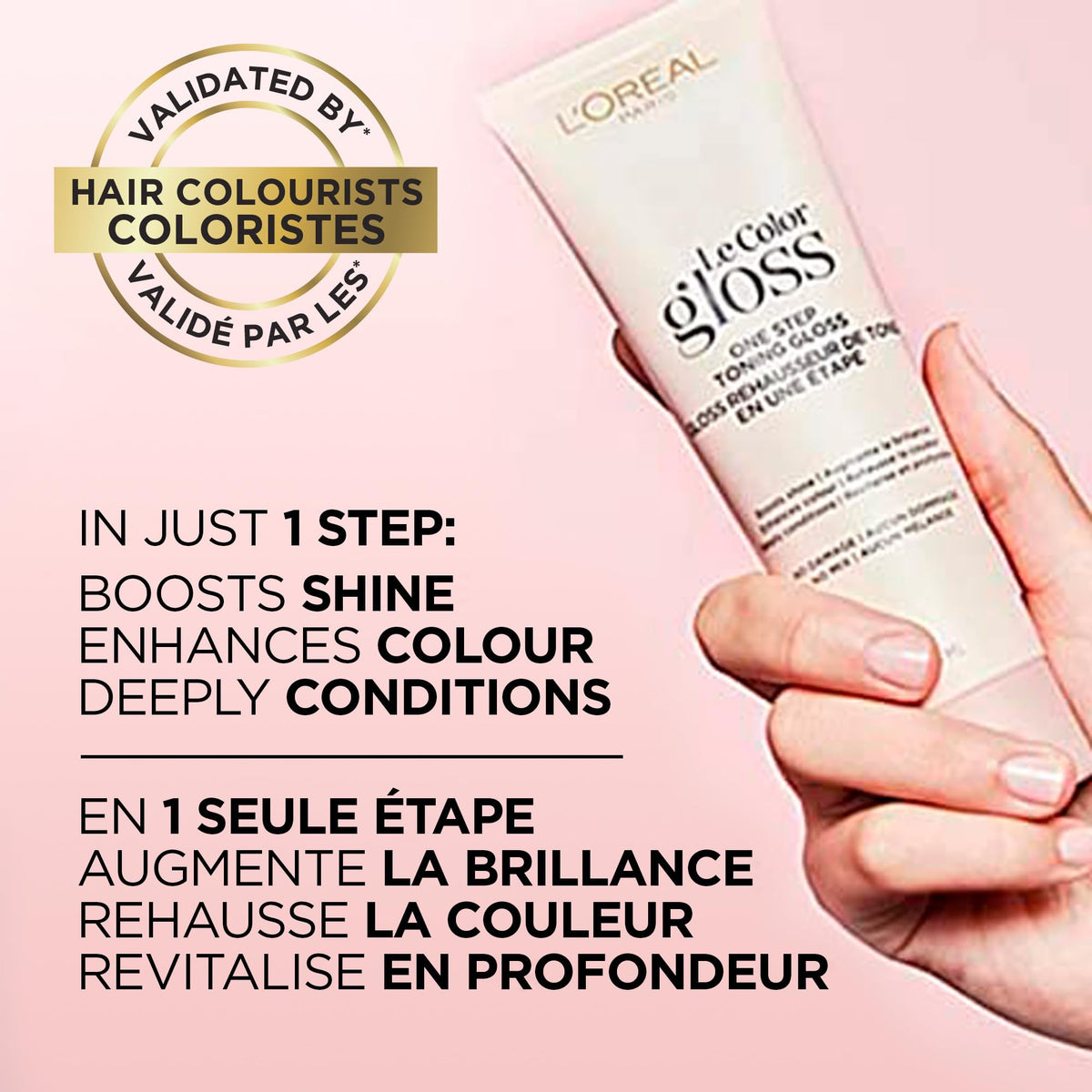 L'Oreal Paris Le Color Gloss in-shower application scene