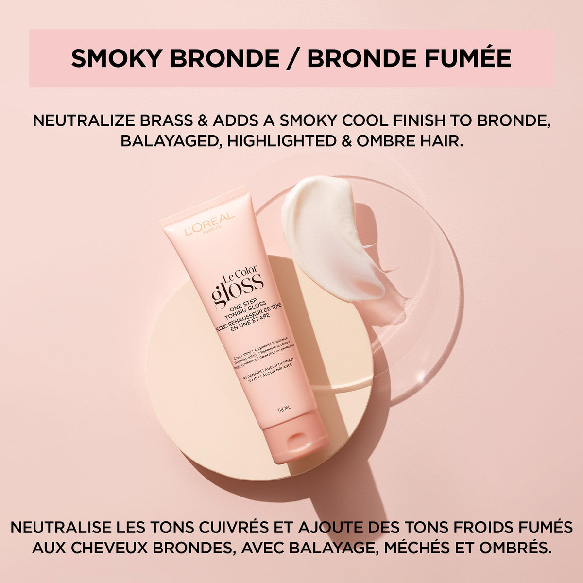 L'Oreal Paris Le Color Gloss packaging with ingredients