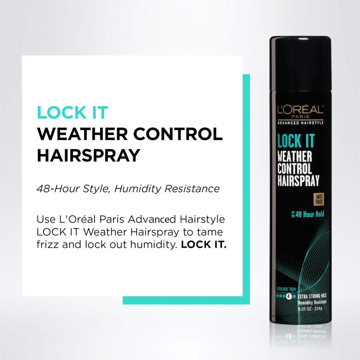 L'Oreal Paris LOCK IT Hairspray nozzle close-up