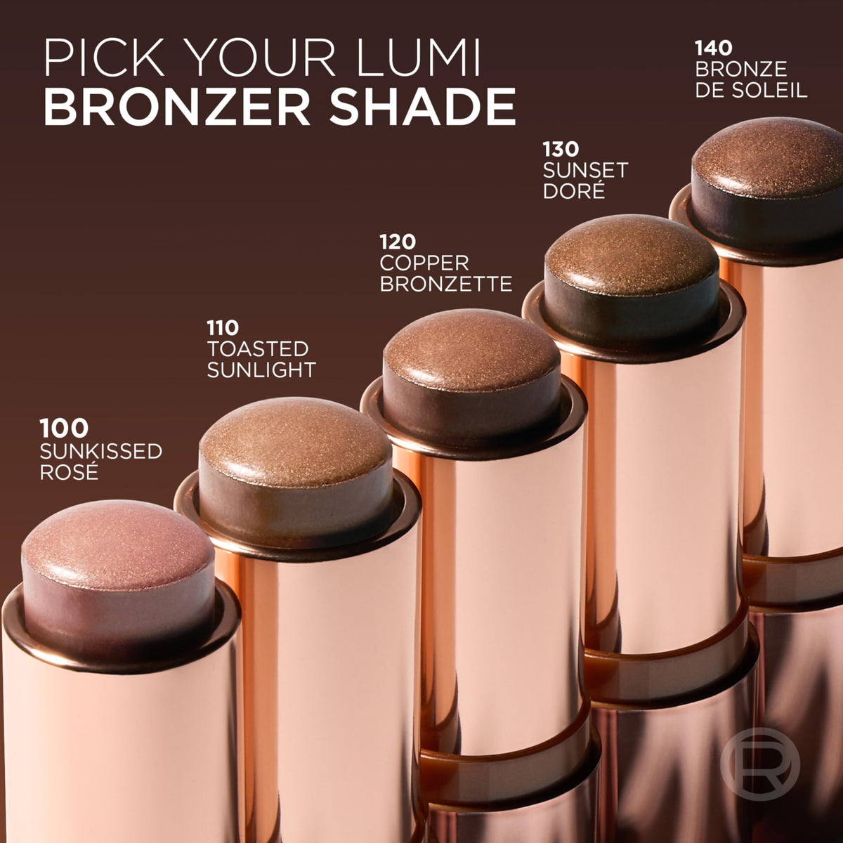 L'Oreal Paris Lumi Bronze Le Stick Soleil Bronzer Stick with other makeup products