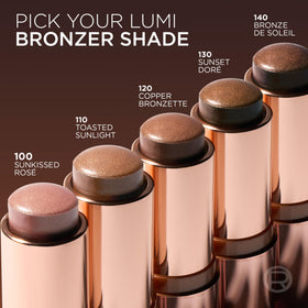 L'Oreal Paris Lumi Bronze Le Stick Soleil Bronzer Stick with other makeup products