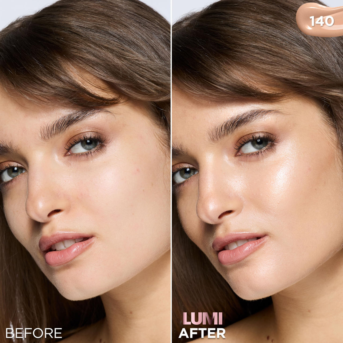 L'Oreal Paris Lumi Le Glow Skin Tint Cool 140 side view