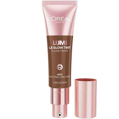 L'Oreal Paris Lumi Le Glow Skin Tint front view in Neutral 400