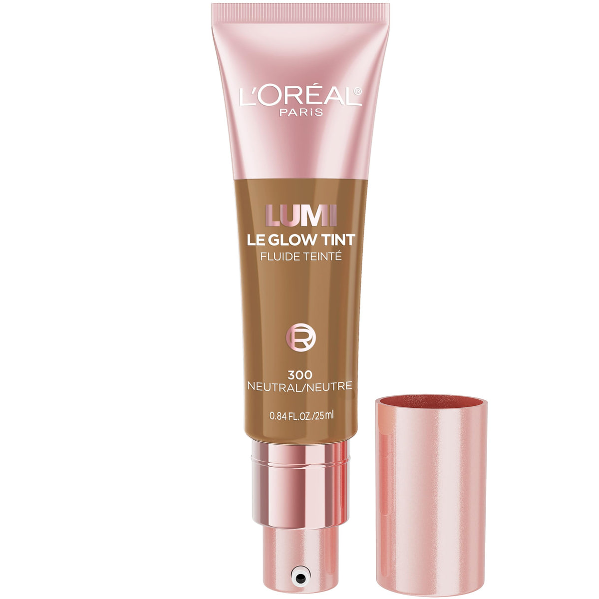 L'Oreal Paris Lumi Le Glow Skin Tint front view, Neutral 300