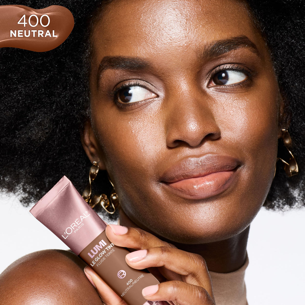 L'Oreal Paris Lumi Le Glow Skin Tint packaging close-up