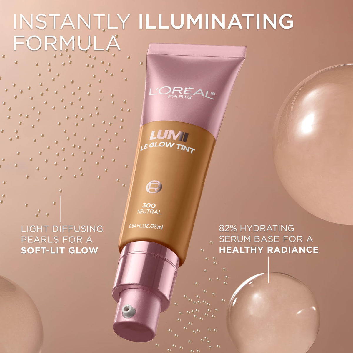 L'Oreal Paris Lumi Le Glow Tint Fluid Foundation packaging
