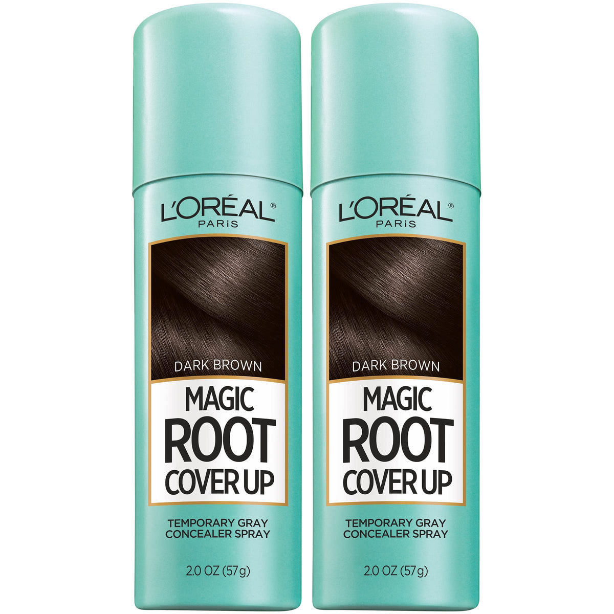 L'Oreal Paris Magic Root Cover Up Spray Dark Brown front view