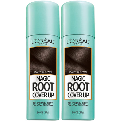 L'Oreal Paris Magic Root Cover Up Spray Dark Brown front view