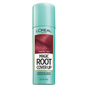 L'Oreal Paris Magic Root Cover Up Spray front view, Vibrant Red, 2 oz