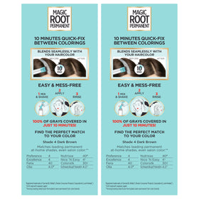 L'Oreal Paris Magic Root Hair Color Kit dark brown shade on hair